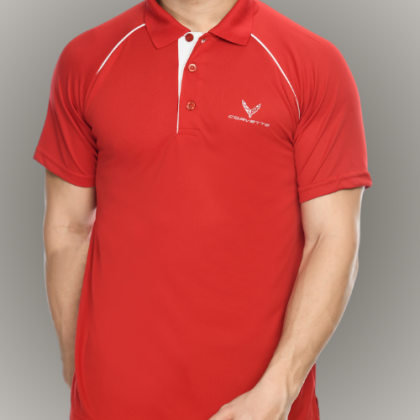 Customized Red Polo T-Shirt with Logo