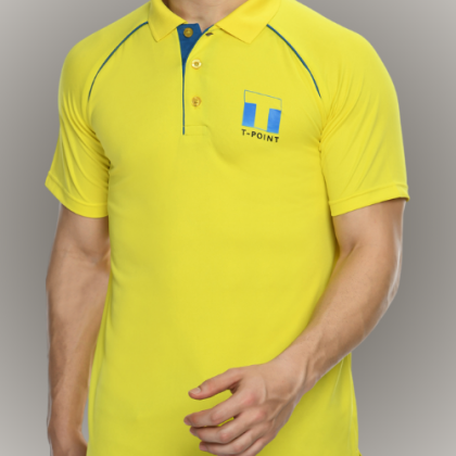 Customized Yellow Polo T-Shirt with Logo