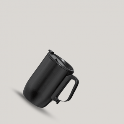 Customized 380ml Travel Mug (Black/White)