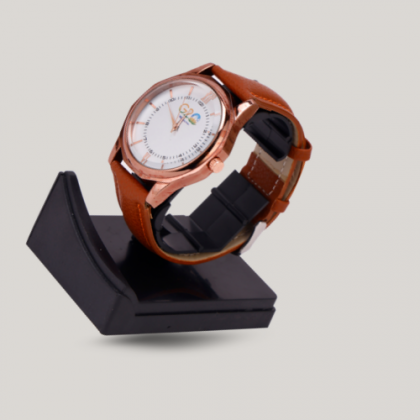 Customized Brown Sport Wristwatch with Logo