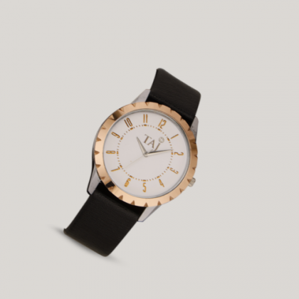 Customized Gold-Toned Wristwatch with Logo