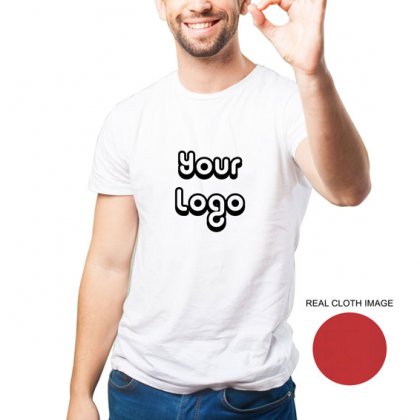 Personalized White Promotional T-Shirt (Round Neck) / Micro Polyster - Dry Fit