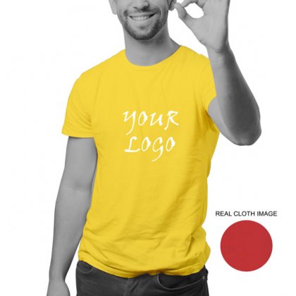 Personalized Lemon Yellow Promotional T-Shirt (Round Neck) / Micro Polyster - Dry Fit