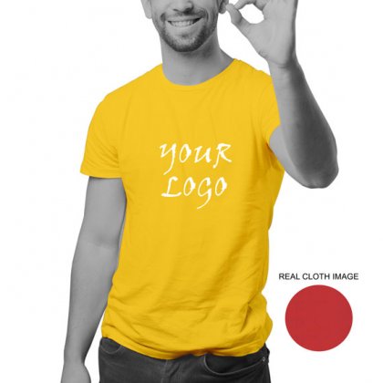 Personalized Golden Yellow Promotional T-Shirt (Round Neck) / Micro Polyster - Dry Fit