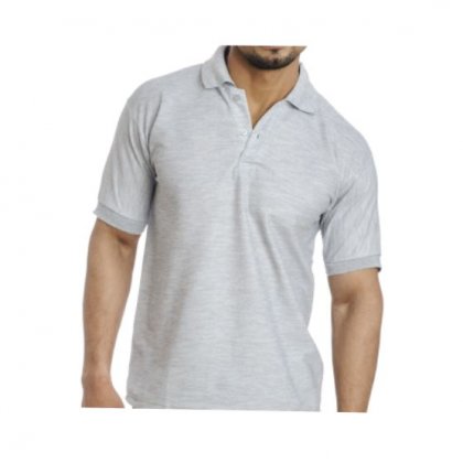 Personalized Polo T Shirt (M.Grey) Polyester Cotton