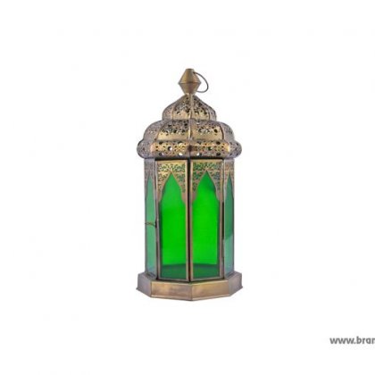 Candle Stand Green - (33 X 16 X 16 Cm)