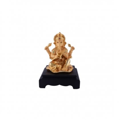 Ganesh Ji (Golden) - 20 x 13 x 12 cm