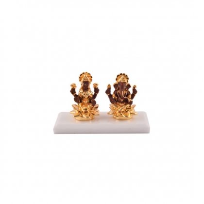 Laxmi Ganesh (Golden option 1) - 11 x 9 x7 cm (with premium box)