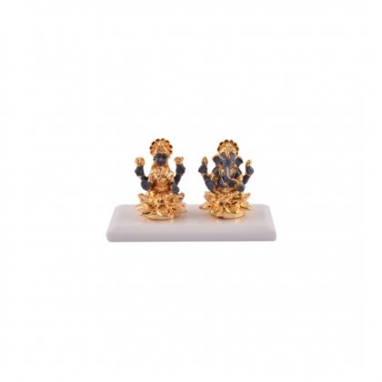 Laxmi Ganesh (Golden option 2) - 11 x 9 x7 cm (with premium box)