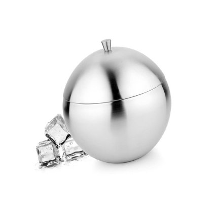 Stainless Steel Apple Shape Ice Bucket