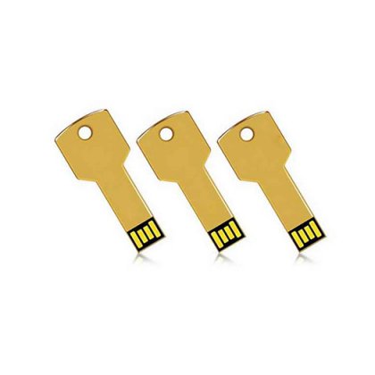 Personalized Metal Key Gold Pendrive 