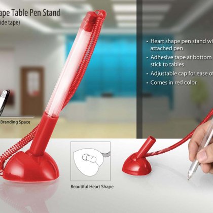 Personalized Heart Shape Table Pen Stand