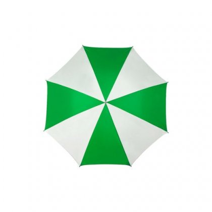 Personalized Two Color Green White Umbrella